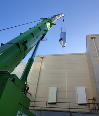 Project AA – Food Grade stainless steel Circular CleanPulse filter with insulation and stainless cladding